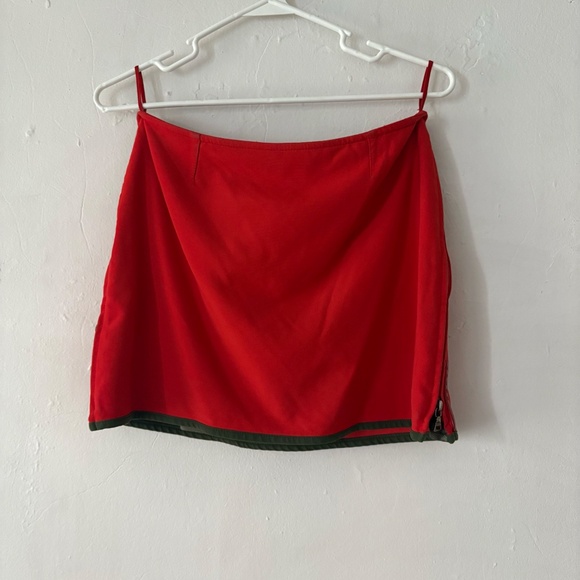 Prada red mini skirt - Picture 1 of 10